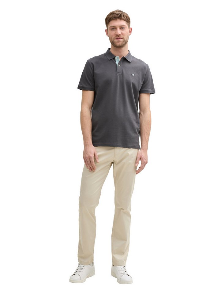 TOM TAILOR Poloshirt Regular mit Knopfleiste und Logo – Bild 4 von 5