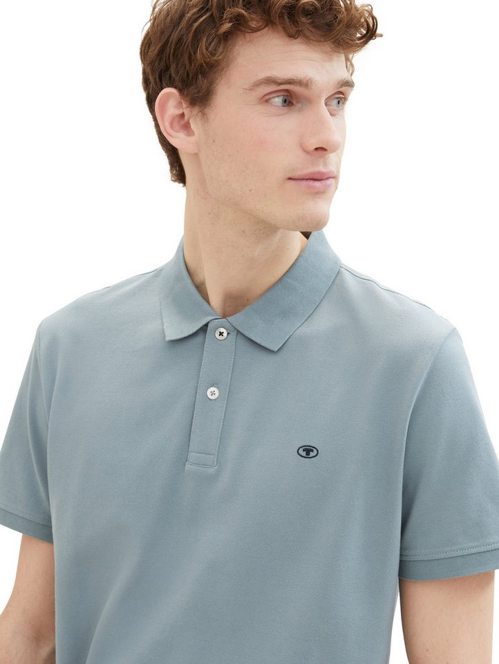 TOM TAILOR Poloshirt Regular mit Knopfleiste und Logo – Bild 3 von 5