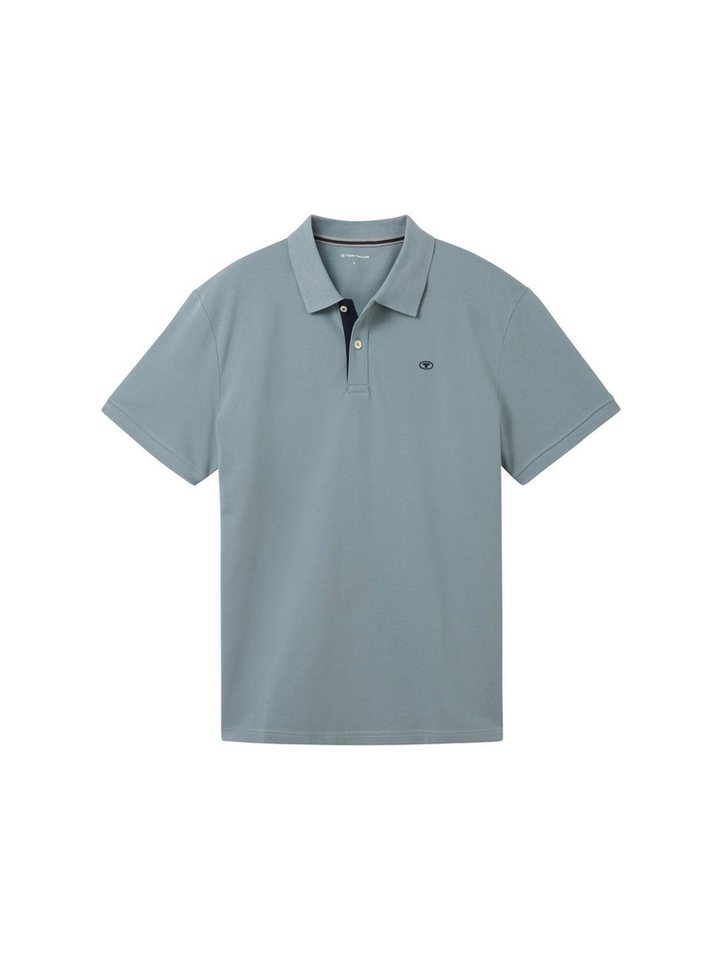 TOM TAILOR Poloshirt Regular mit Knopfleiste und Logo – Bild 5 von 5