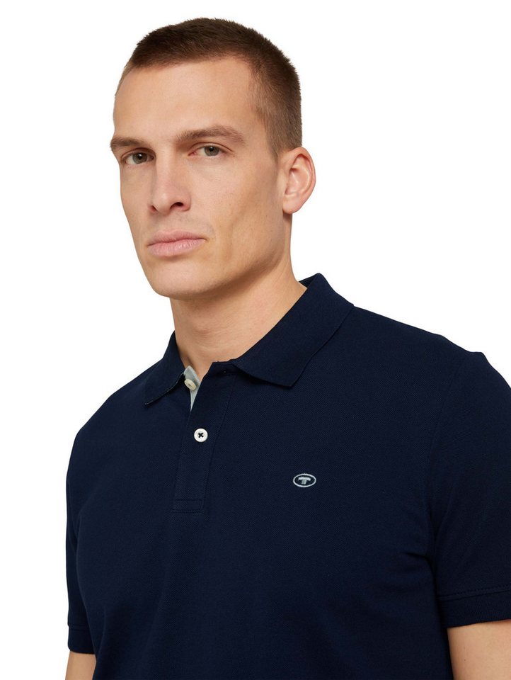 TOM TAILOR Poloshirt Regular mit Knopfleiste und Logo – Bild 4 von 5