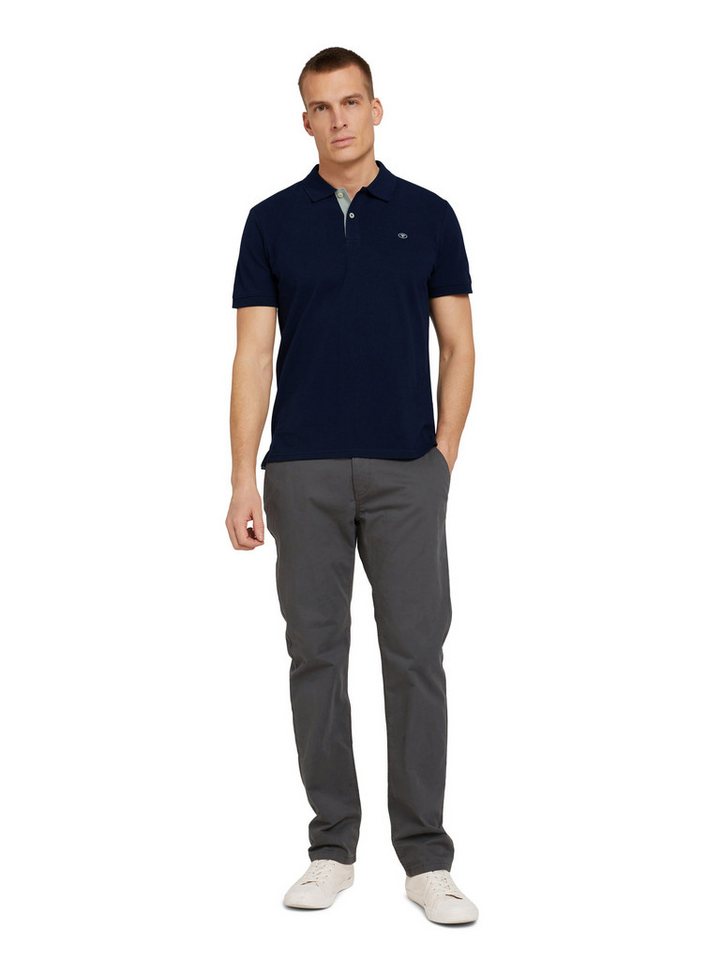 TOM TAILOR Poloshirt Regular mit Knopfleiste und Logo – Bild 5 von 5