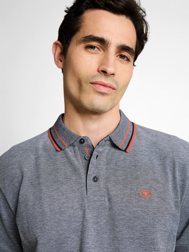 TOM TAILOR Poloshirt mit Logo Print – Bild 3 von 5