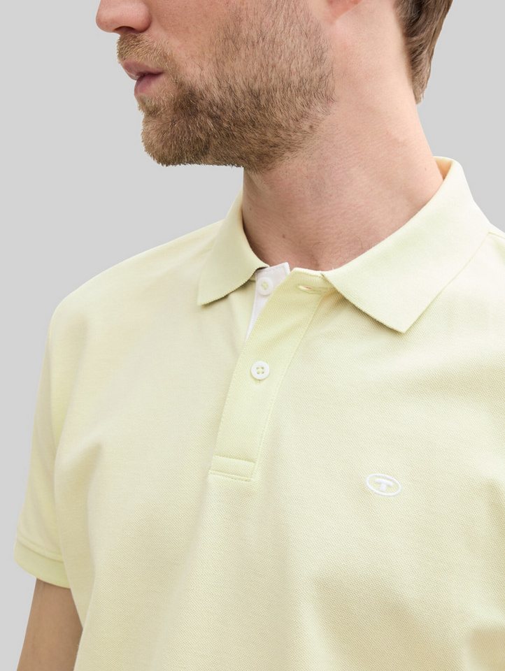 TOM TAILOR Poloshirt Poloshirts (im Einserpack) Piqué Poloshirt mit Logo-Stickerei – Bild 4 von 5