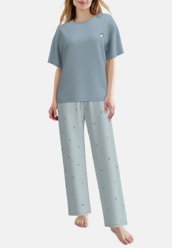 TOM TAILOR Pyjama atmungsaktiv, Viskosemix – Bild 5 von 5