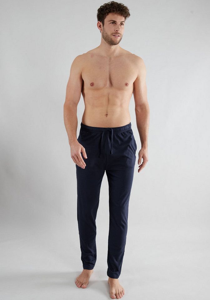 TOM TAILOR Pyjamahose Cansas Bindeband, Seitentaschen, schmaler Fit, bequem, weich, atmungsaktiv – Bild 3 von 5