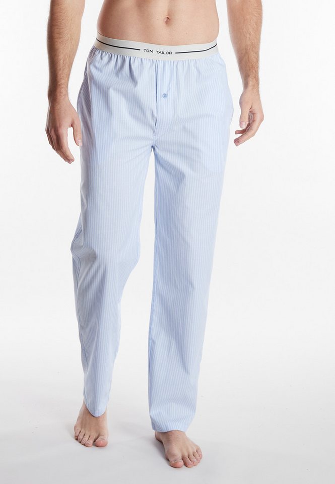 TOM TAILOR Pyjamahose Dakota (1-tlg) Logobund, Seitentaschen, locker, bequem, atmungsaktiv, elastisch – Bild 3 von 5