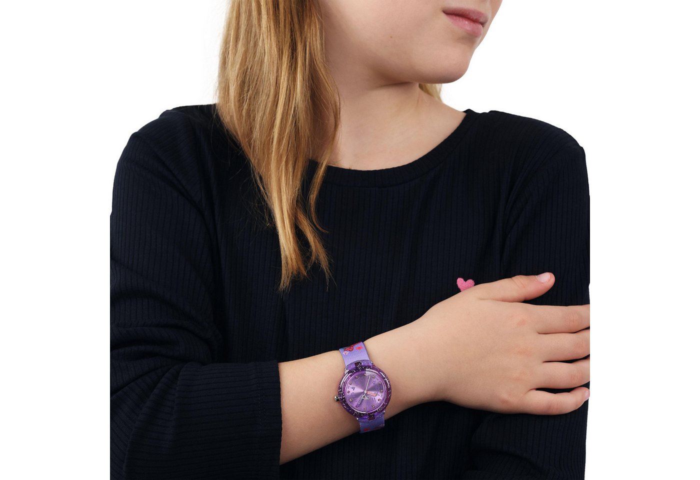 TOM TAILOR Quarzuhr 2100710, Armbanduhr, Kinderuhr, Mädchen, analog, Glassteine – Bild 5 von 5
