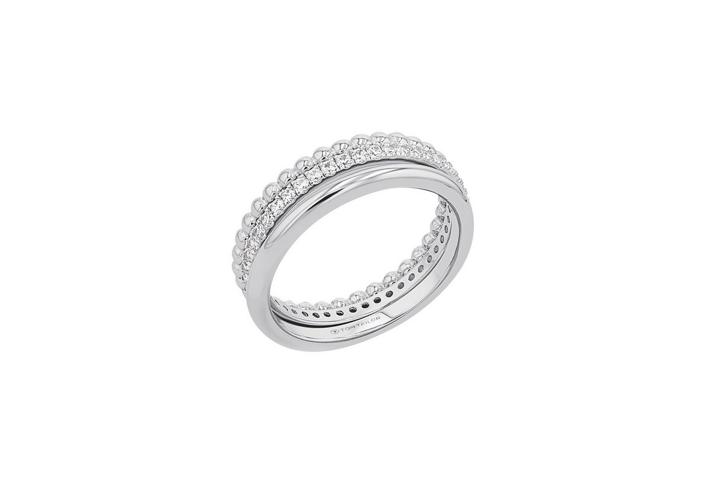 TOM TAILOR Ring-Set Multipack Schmuck Geschenk Silber 925 (Set, 3-tlg), mit Zirkonia (synth) – Bild 2 von 5