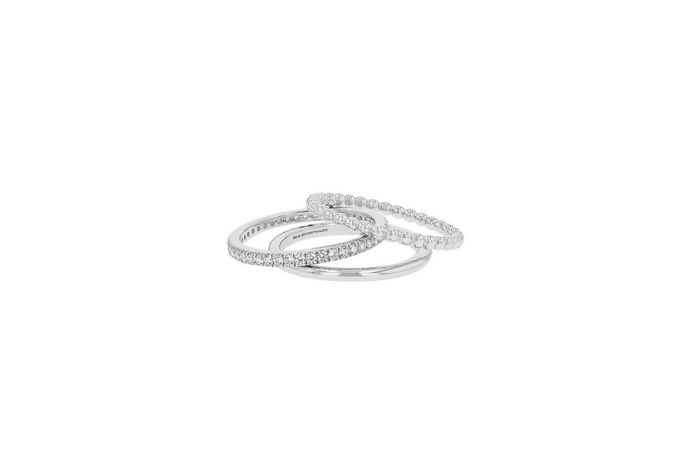 TOM TAILOR Ring-Set Multipack Schmuck Geschenk Silber 925 (Set, 3-tlg), mit Zirkonia (synth) – Bild 3 von 5