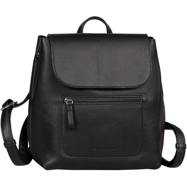 TOM TAILOR Rucksack Elis, aus weich gekörntem Lederimitat und feinem Logo