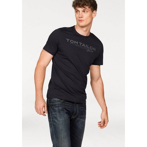 TOM TAILOR Rundhalsshirt mit Logoprint