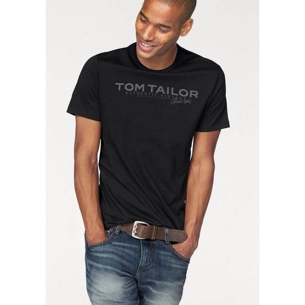 TOM TAILOR Rundhalsshirt mit Logoprint