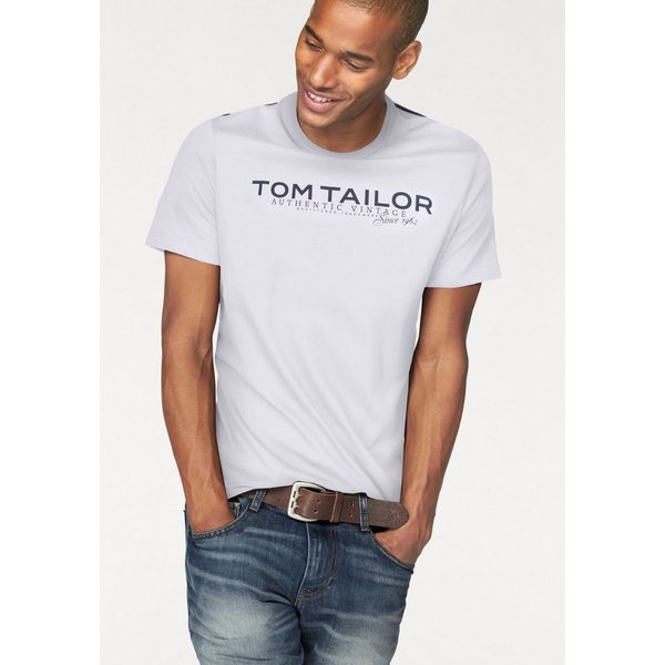 TOM TAILOR Rundhalsshirt mit Logoprint