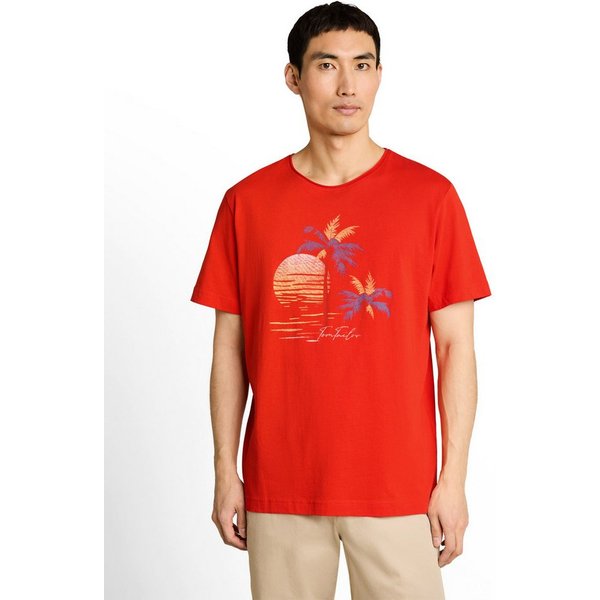 TOM TAILOR Rundhalsshirt Sommershirt mit Print
