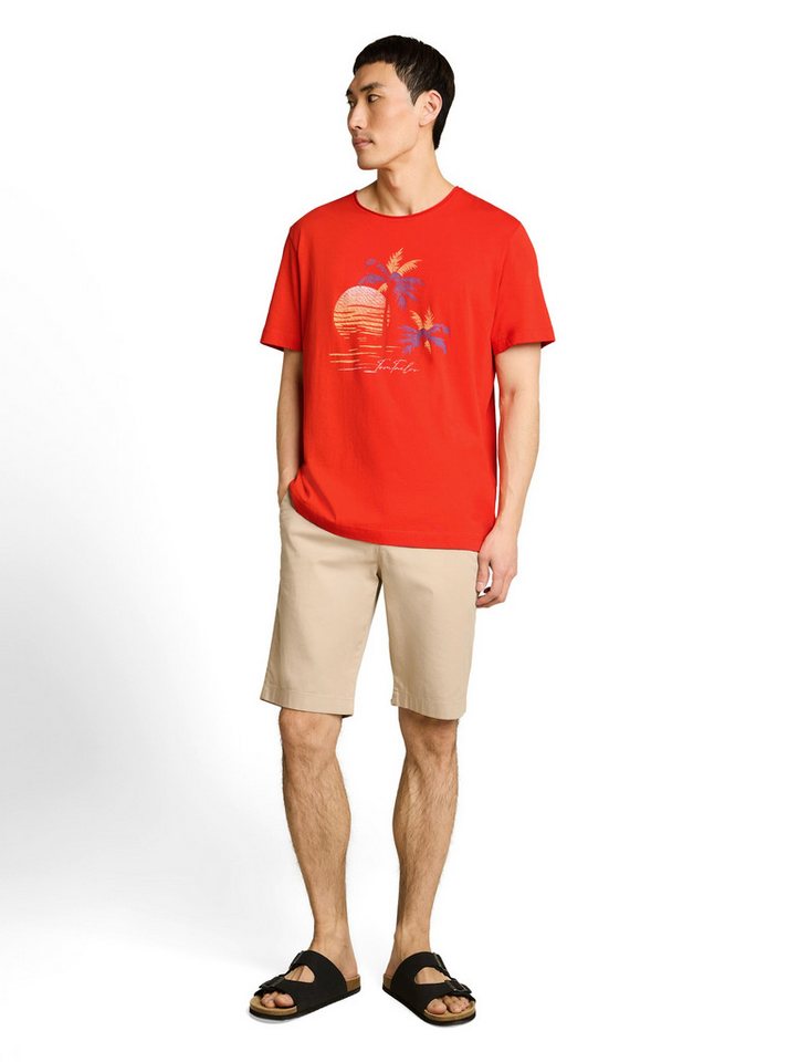 TOM TAILOR Rundhalsshirt Sommershirt mit Print – Bild 4 von 5