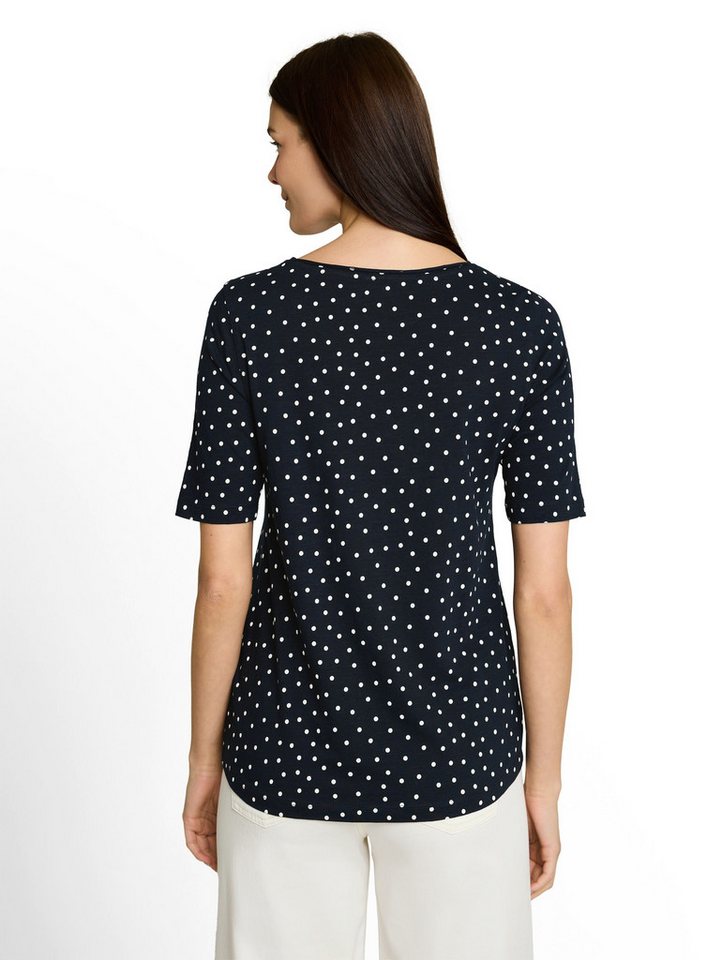 TOM TAILOR Rundhalsshirt Sommershirt mit Punkten – Bild 2 von 5