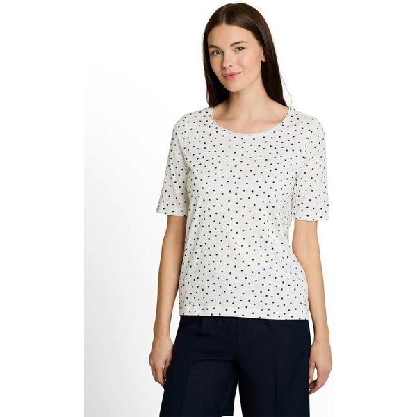 TOM TAILOR Rundhalsshirt Sommershirt mit Punkten
