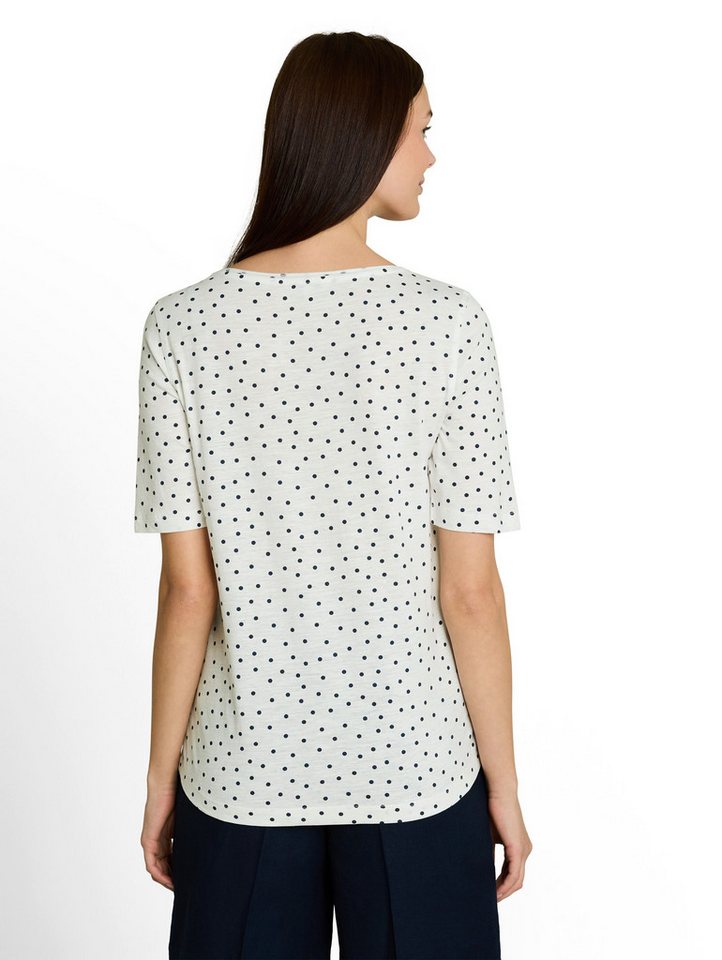 TOM TAILOR Rundhalsshirt Sommershirt mit Punkten – Bild 2 von 5