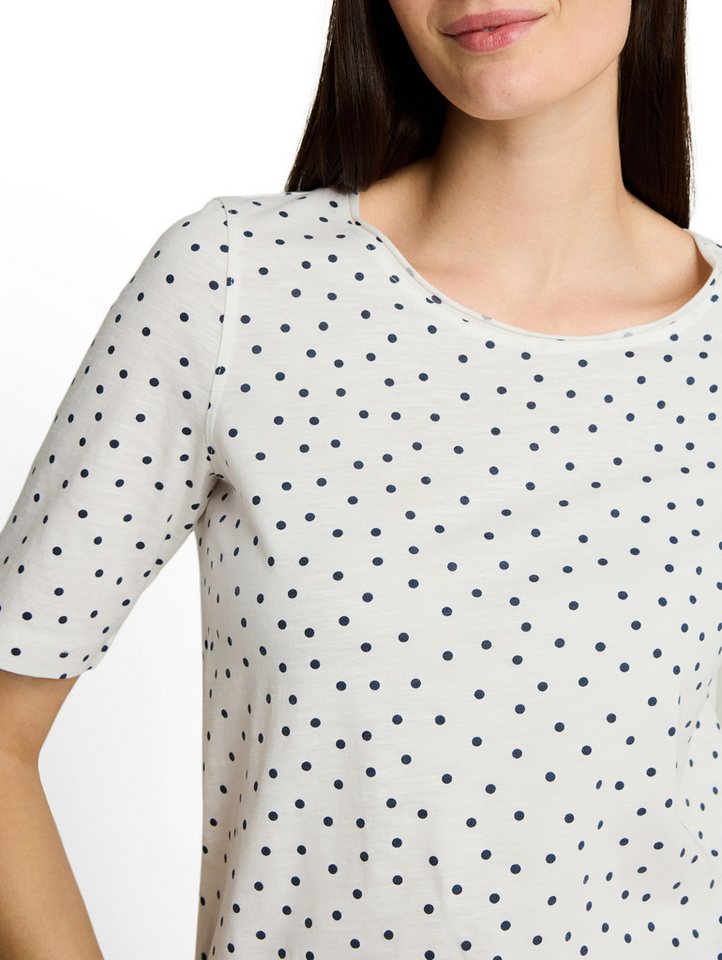 TOM TAILOR Rundhalsshirt Sommershirt mit Punkten – Bild 3 von 5