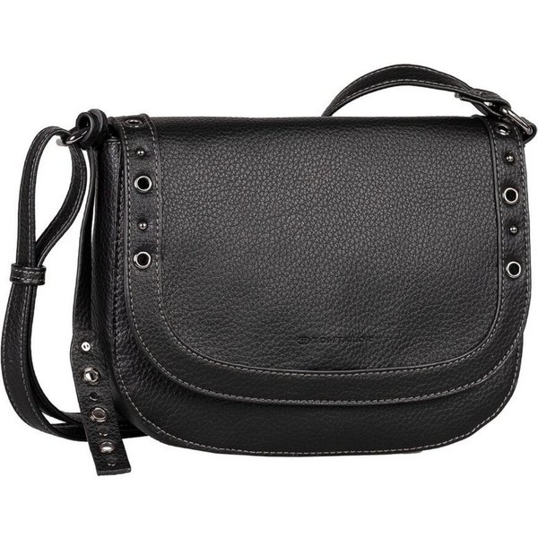 TOM TAILOR Satteltasche Elaria, Western-Chic mit Nieten und Ösen als Blickfang mit Deko-Anhänger