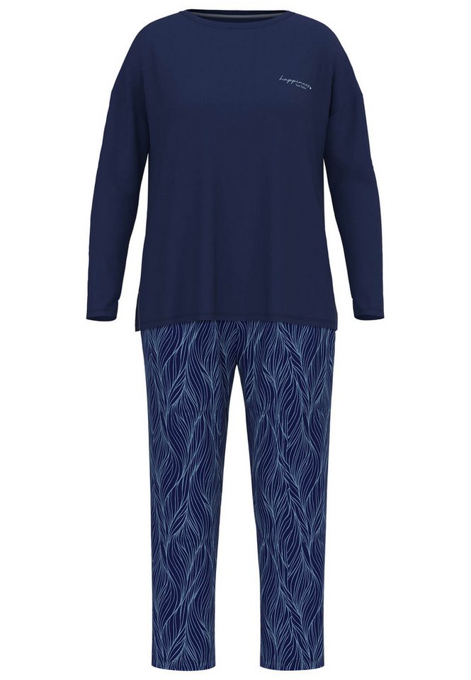 TOM TAILOR Schlafanzug Sitia (2 tlg) Langarm, Rundhalsausschnitt, mit Muster, basic, Viskosemix – Bild 2 von 5