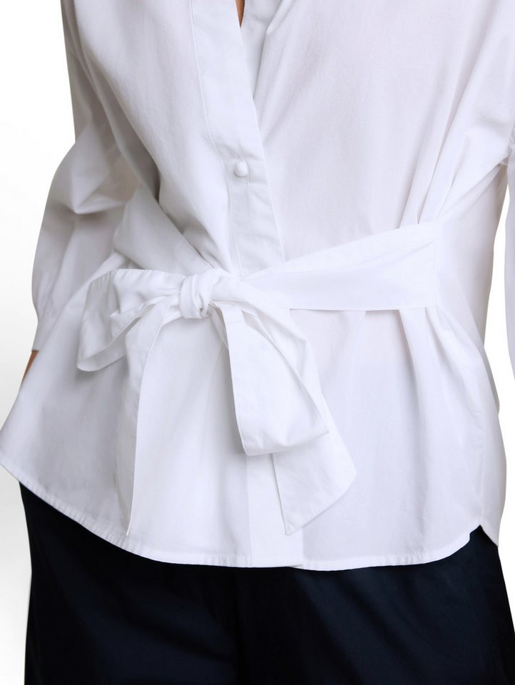 TOM TAILOR Schlupfbluse Sommerbluse mit V-Ausschnitt und Bindeband – Bild 3 von 5