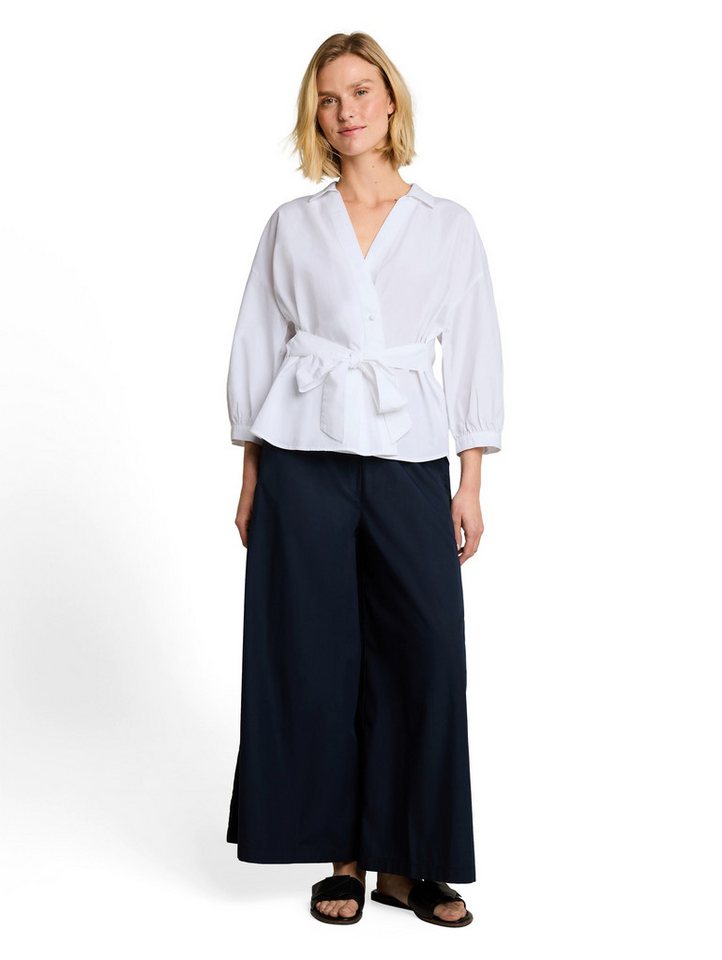 TOM TAILOR Schlupfbluse Sommerbluse mit V-Ausschnitt und Bindeband – Bild 4 von 5
