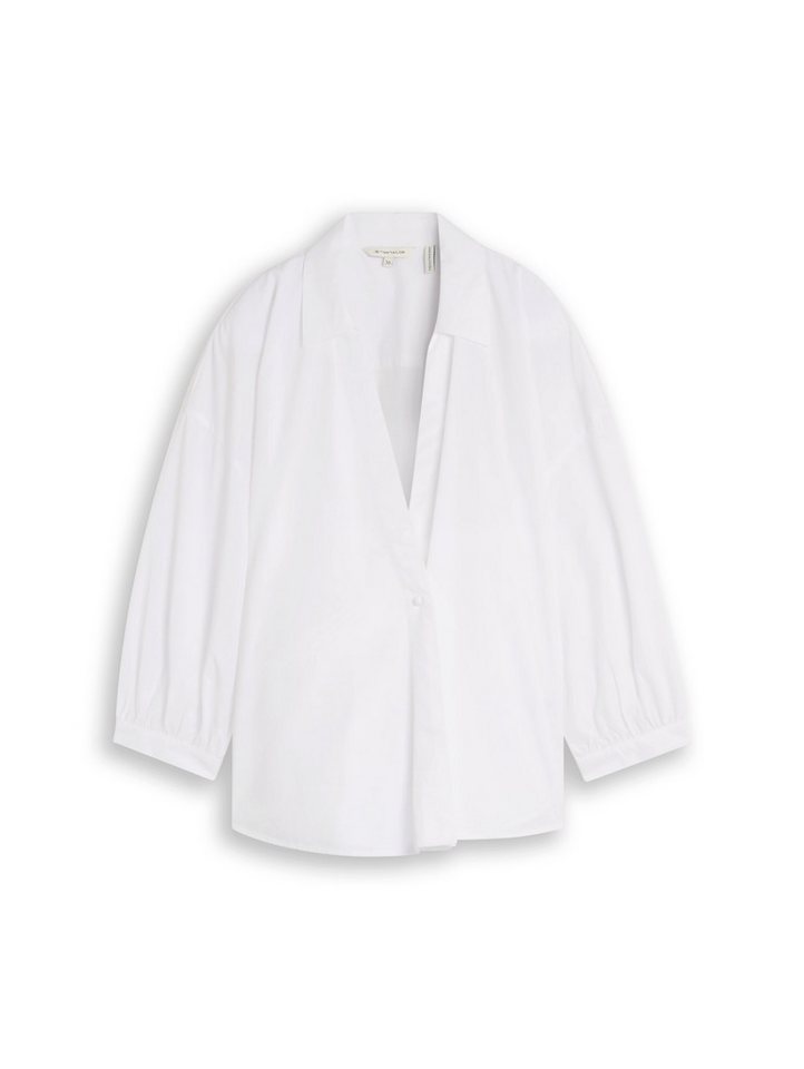TOM TAILOR Schlupfbluse Sommerbluse mit V-Ausschnitt und Bindeband – Bild 5 von 5