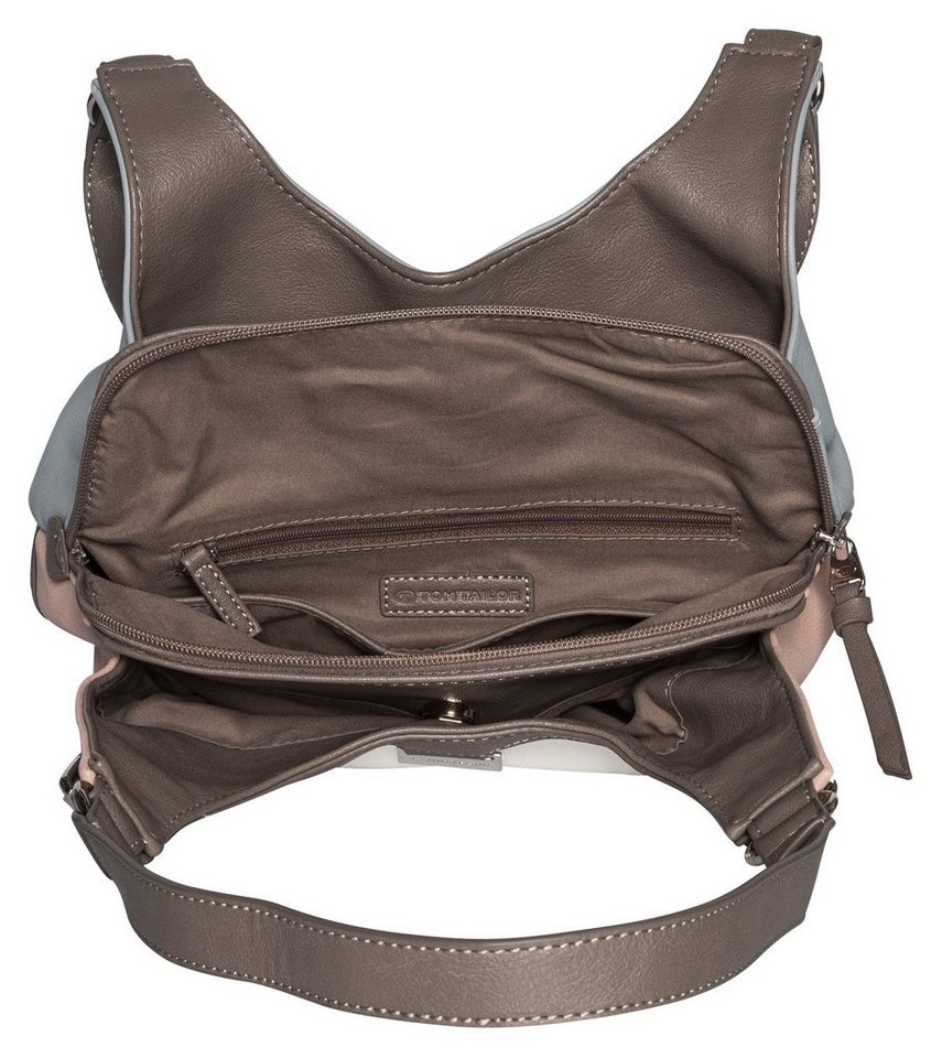 TOM TAILOR Shopper Juna, aus soft genarbtem ledrigen Material mit glänzenden Metall-Accessoires – Bild 4 von 5