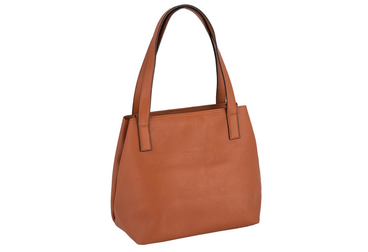 TOM TAILOR Shopper Miri zip, aus griffigem Lederimitat mit praktischen flachen Handgriffen – Bild 4 von 5