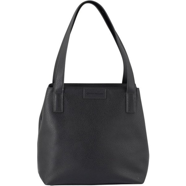 TOM TAILOR Shopper Miri zip, aus griffigem Lederimitat mit praktischen flachen Handgriffen