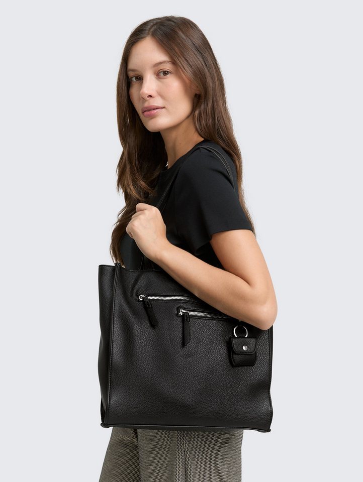 TOM TAILOR Shopper Winona (Set, Eine abnehmbare Anhängetasche), aus weichem Lederimtiat mit praktischen Formaten – Bild 5 von 5