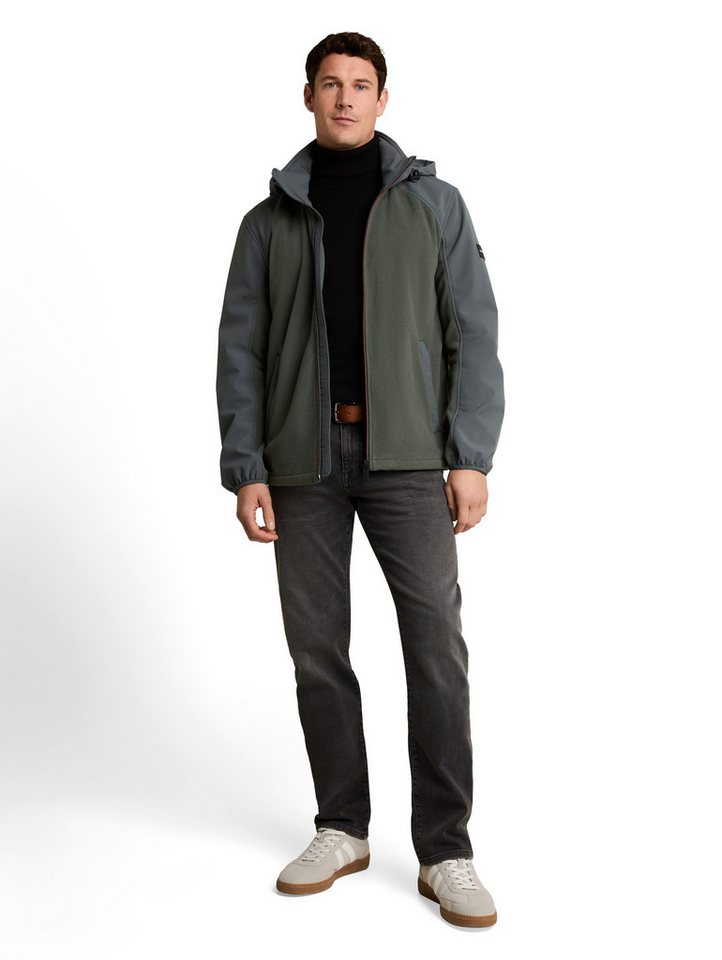 TOM TAILOR Softshelljacke mit Fleece-Einsatz und Kapuze – Bild 4 von 4