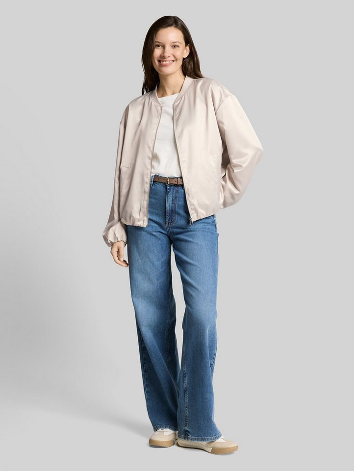 TOM TAILOR Sommerjacke Jacken Satin Blouson Jacke mit Bomberkragen – Bild 5 von 5