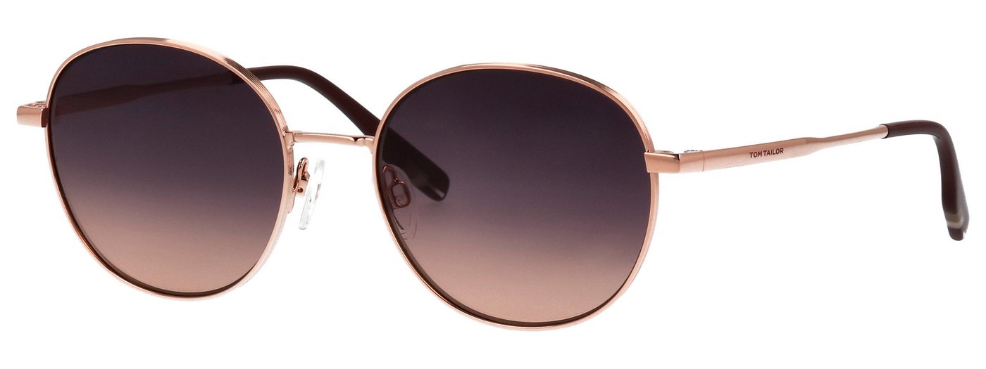 TOM TAILOR Sonnenbrille Modell 675000 Form Rund, Logoschriftzug auf Bügel, Metallfassung – Bild 3 von 4