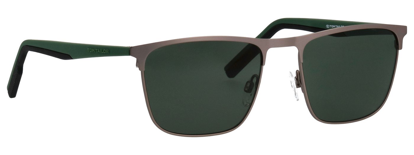TOM TAILOR Sonnenbrille Modell 677001 Form Karree/Eckig, Logoschriftzug auf Bügel, Kombifassung – Bild 3 von 4