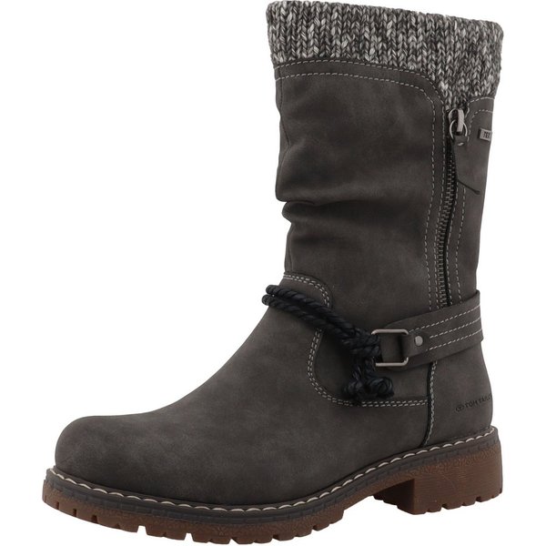 TOM TAILOR Stiefel, Blockabsatz, Kurzstiefel in Bequemweite G (weit)