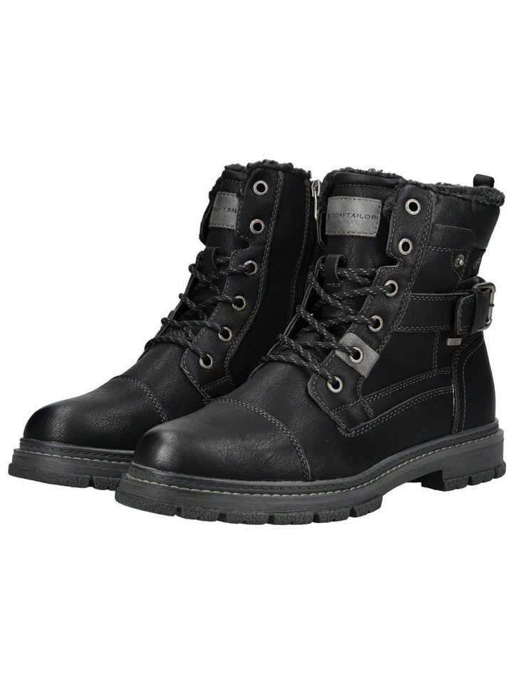 TOM TAILOR Stiefelette Lederimitat . Schnürstiefelette – Bild 4 von 5