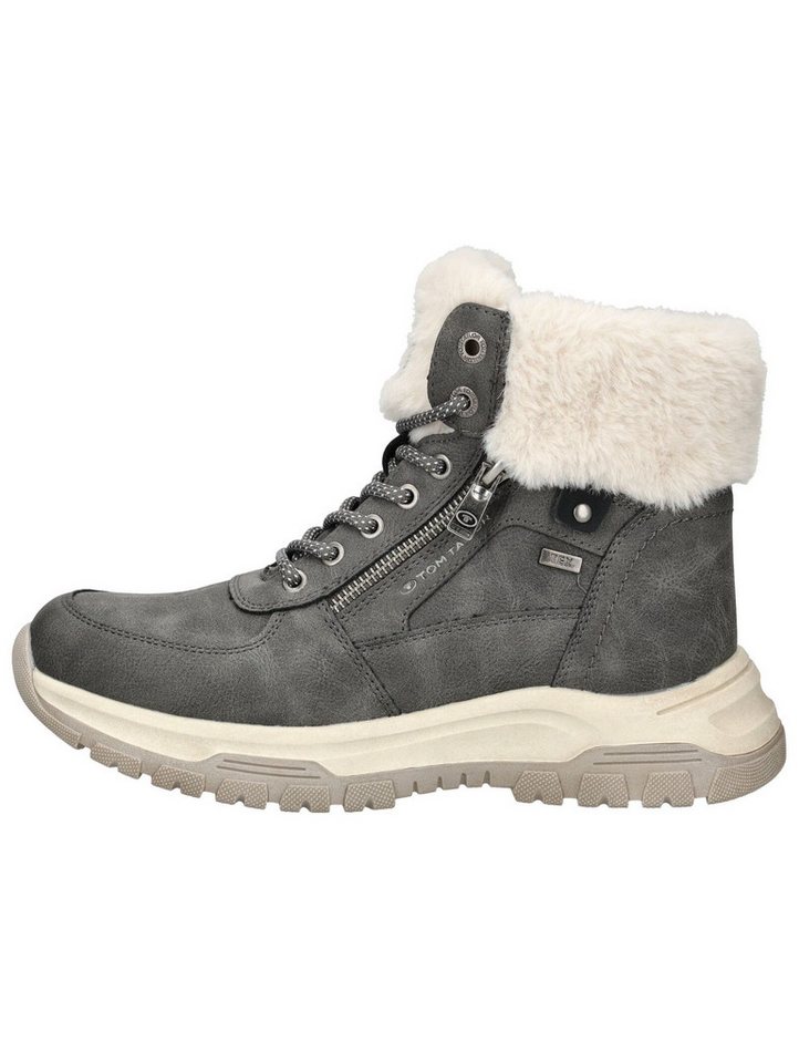 TOM TAILOR Stiefelette Lederimitat/Textil . Schnürstiefelette – Bild 2 von 5
