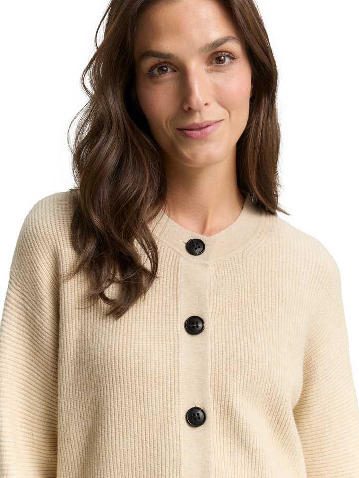 TOM TAILOR Strickjacke mit Rippbündchen – Bild 3 von 5