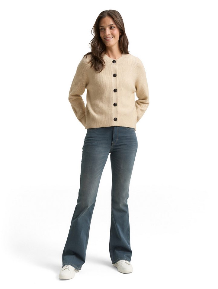 TOM TAILOR Strickjacke mit Rippbündchen – Bild 4 von 5