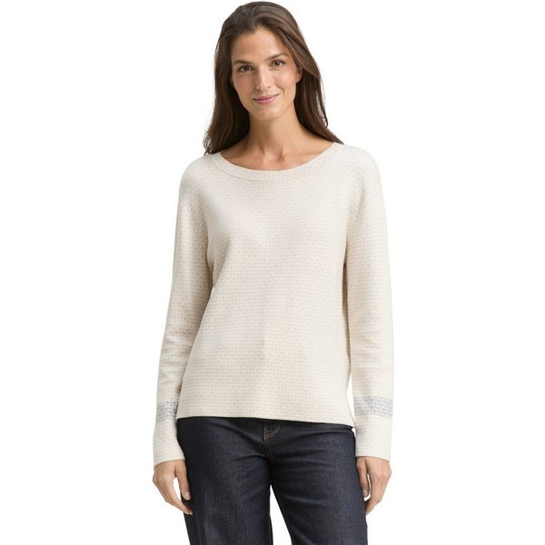 TOM TAILOR Strickpullover mit All-Over Print