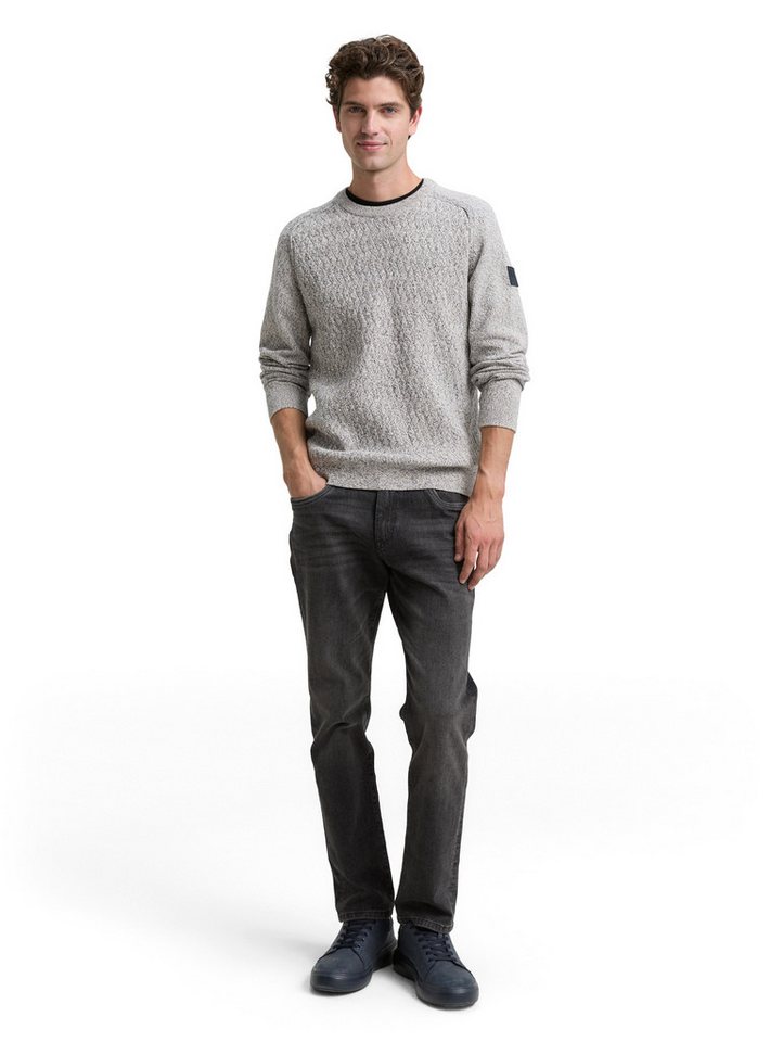TOM TAILOR Strickpullover mit Logo Stickerei am Arm – Bild 4 von 5