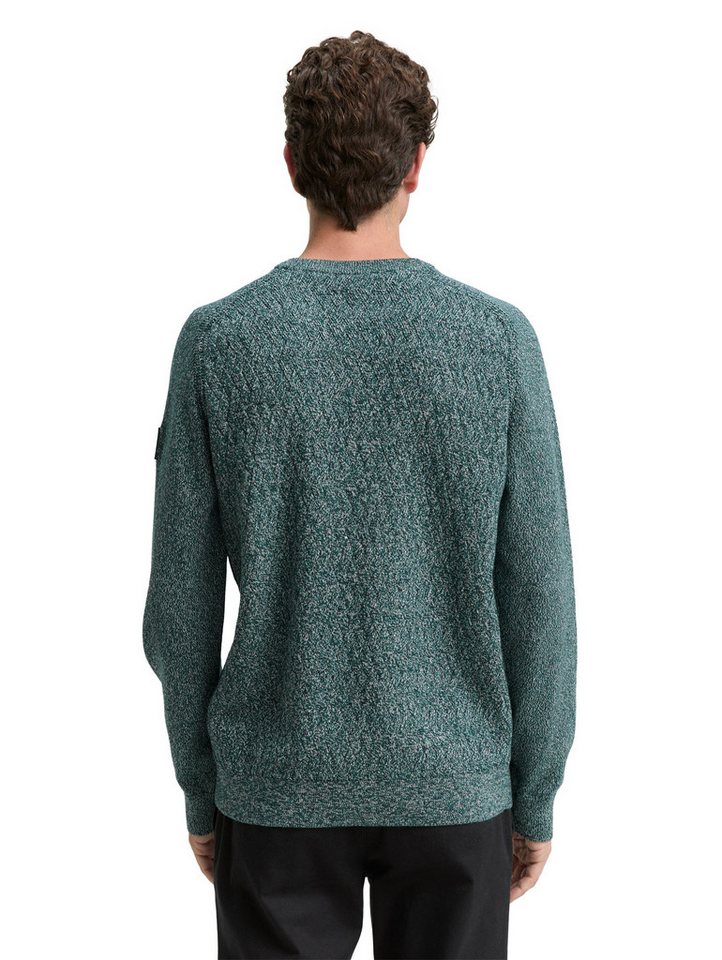 TOM TAILOR Strickpullover mit Logo Stickerei am Arm – Bild 2 von 5
