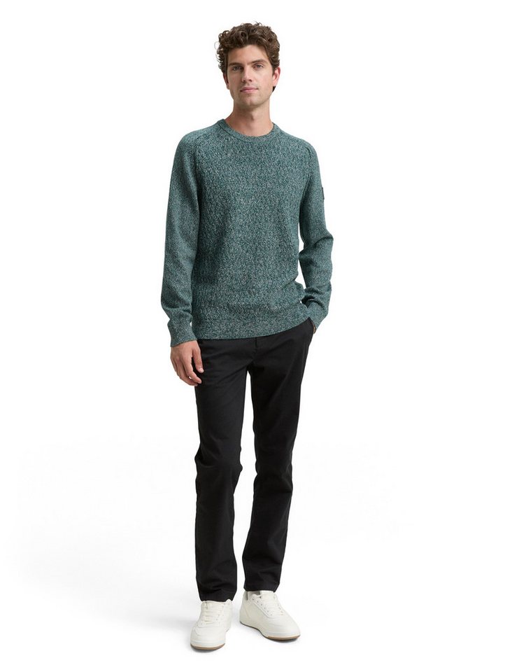 TOM TAILOR Strickpullover mit Logo Stickerei am Arm – Bild 4 von 5