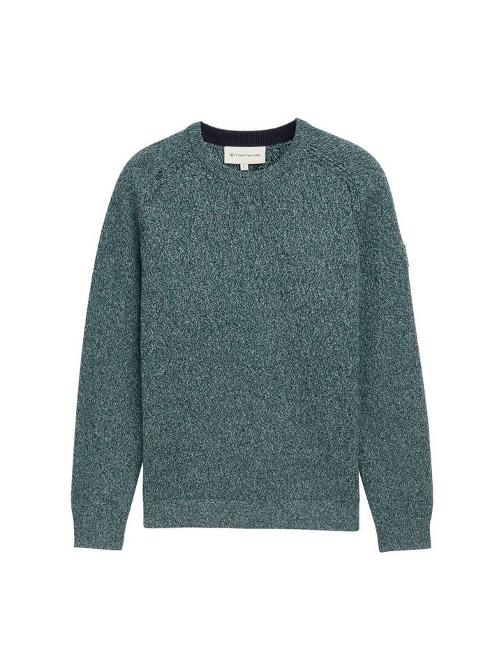 TOM TAILOR Strickpullover mit Logo Stickerei am Arm – Bild 5 von 5