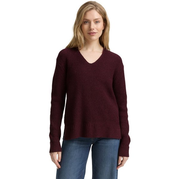 TOM TAILOR Strickpullover mit Rippstruktur