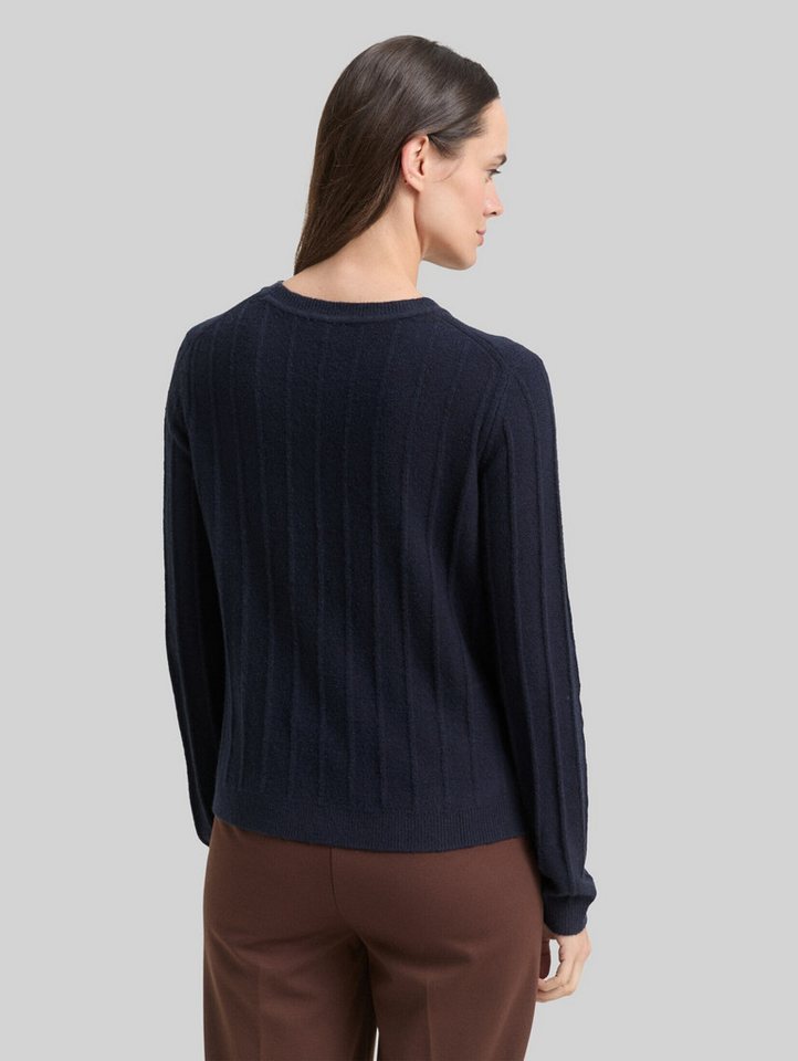 TOM TAILOR Strickpullover Pullover & Strickjacken Rib Strickpullover mit Wollanteil – Bild 3 von 5