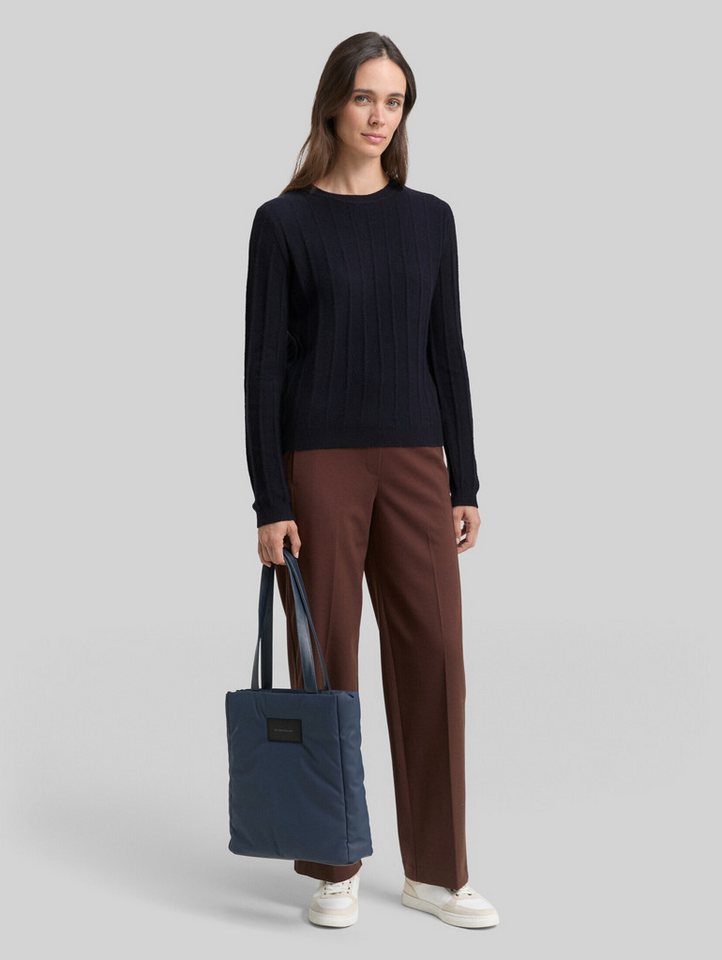 TOM TAILOR Strickpullover Pullover & Strickjacken Rib Strickpullover mit Wollanteil – Bild 5 von 5