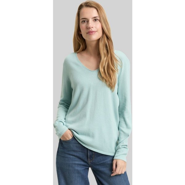 TOM TAILOR Strickpullover Pullover & Strickjacken Strickpullover mit V-Ausschnitt